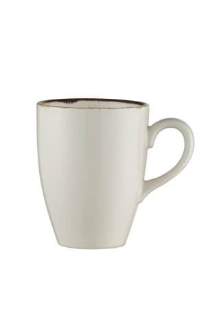 Kütahya Porselen Bone Lima Mug 240cc. Krem Fileli