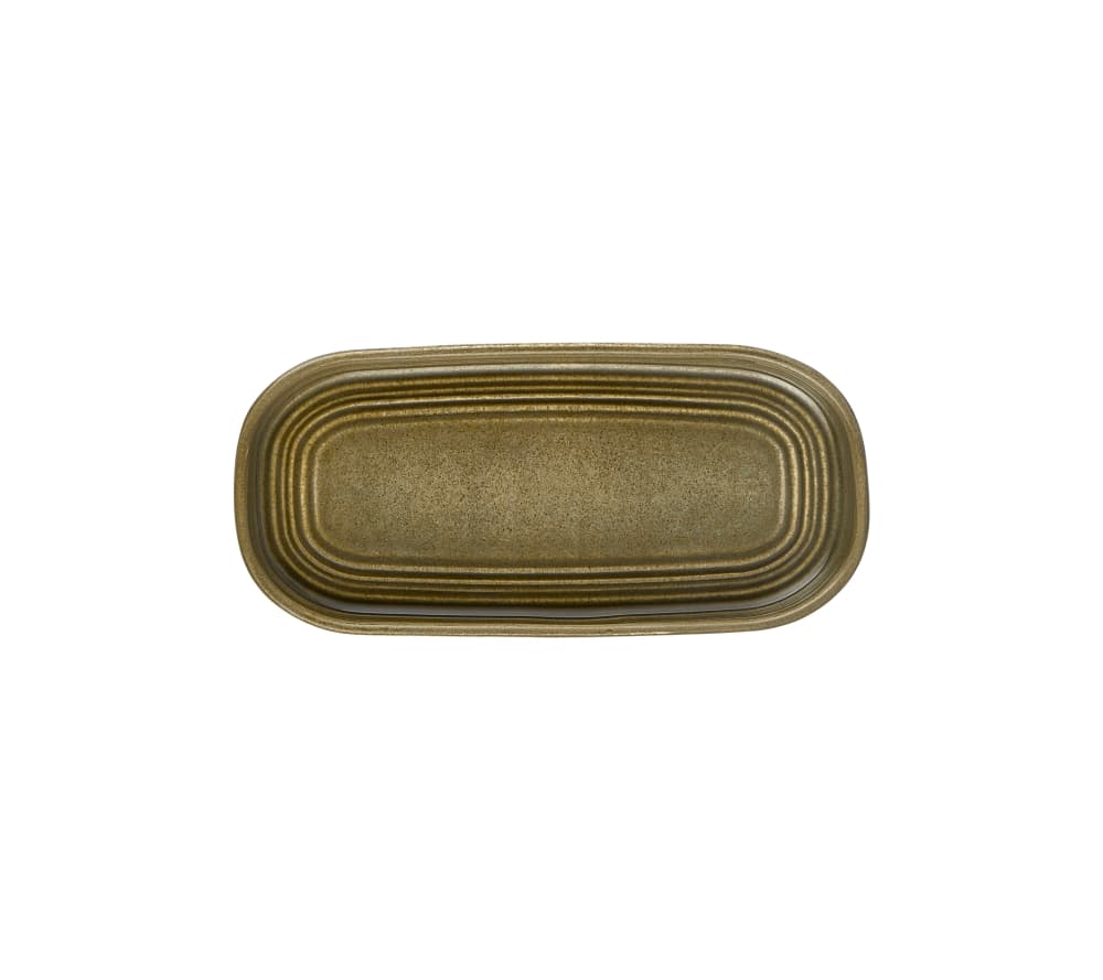 Helix Bamboo Embossed 20,5 Oval Plate 20*9,5 cm