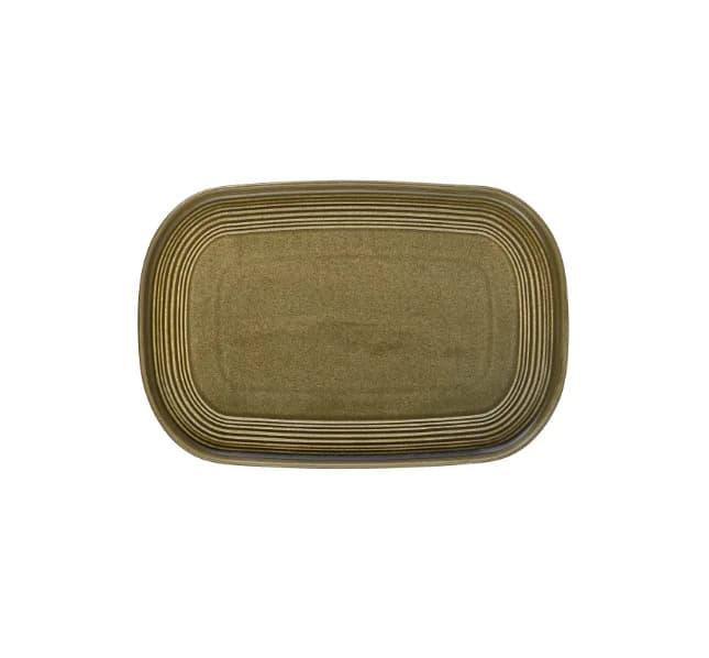 Helix Bamboo Embossed 34 cm Oval Plate 34*23 cm