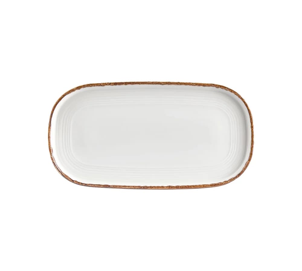 Helix Gleam Embossed 30 cm Oval Plate 30*16 cm