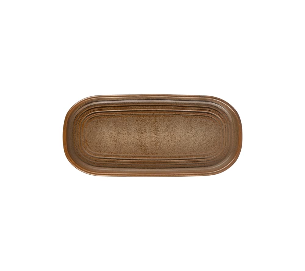 Helix Kaldi Embossed 20,5 Oval Plate 20*9,5 cm