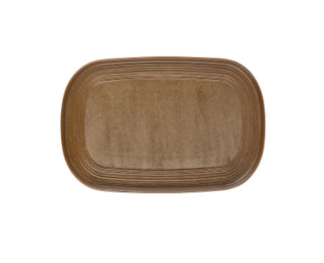 Helix Kaldi Embossed 34 cm Oval Plate 34*23 cm