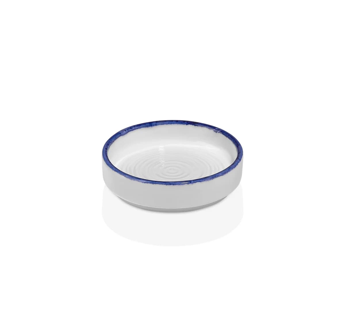 Helix Navy Blue Embossed Deep Plate 14 cm 200 cc
