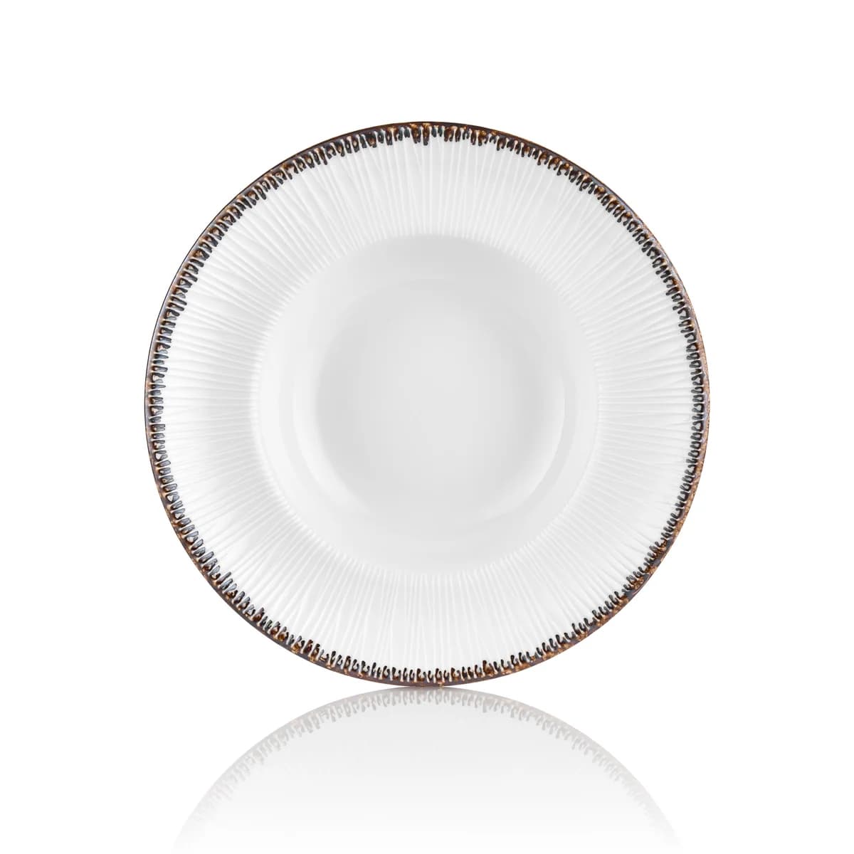 Plise Gleam Zest Deep Plate 25 cm 400 cc
