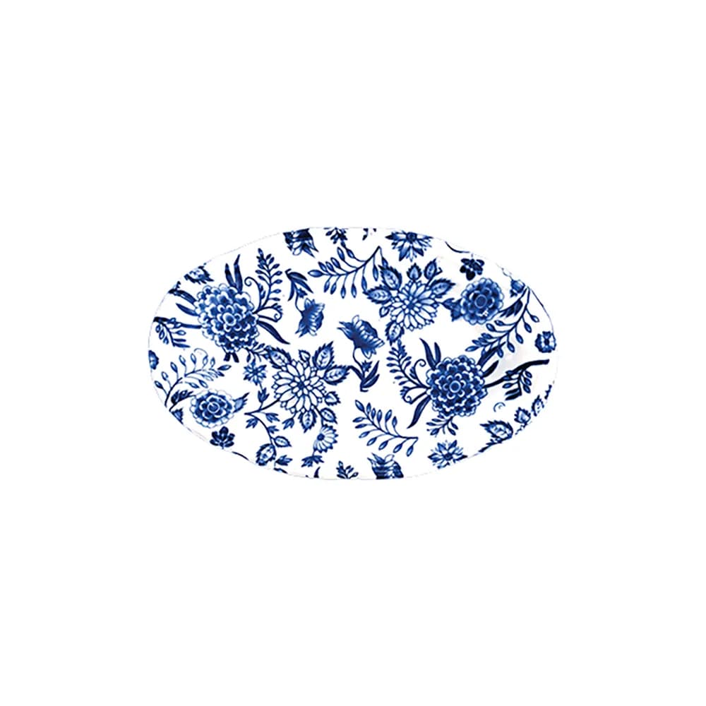 ID Fine Herba Blue Fulya Oval Kayık 21 cm