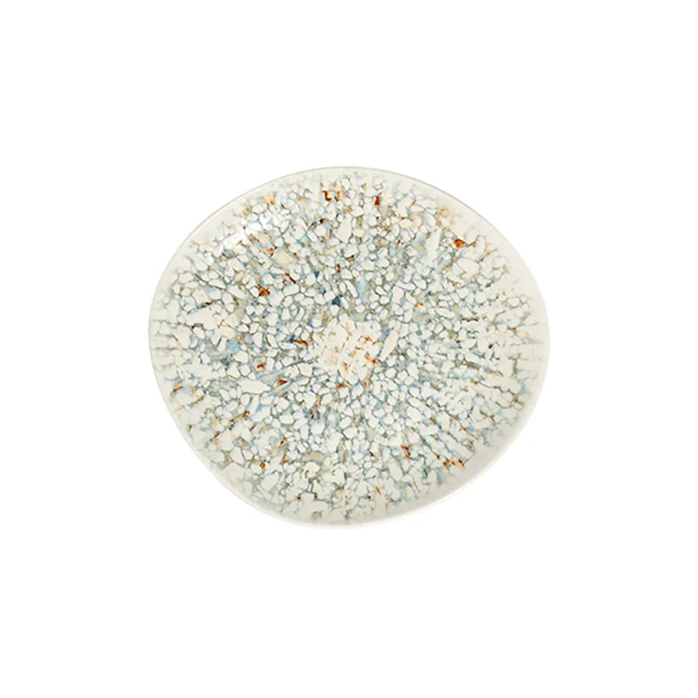 ID Fine Mosaic Turquoise Pebble Flat Plate 21 cm