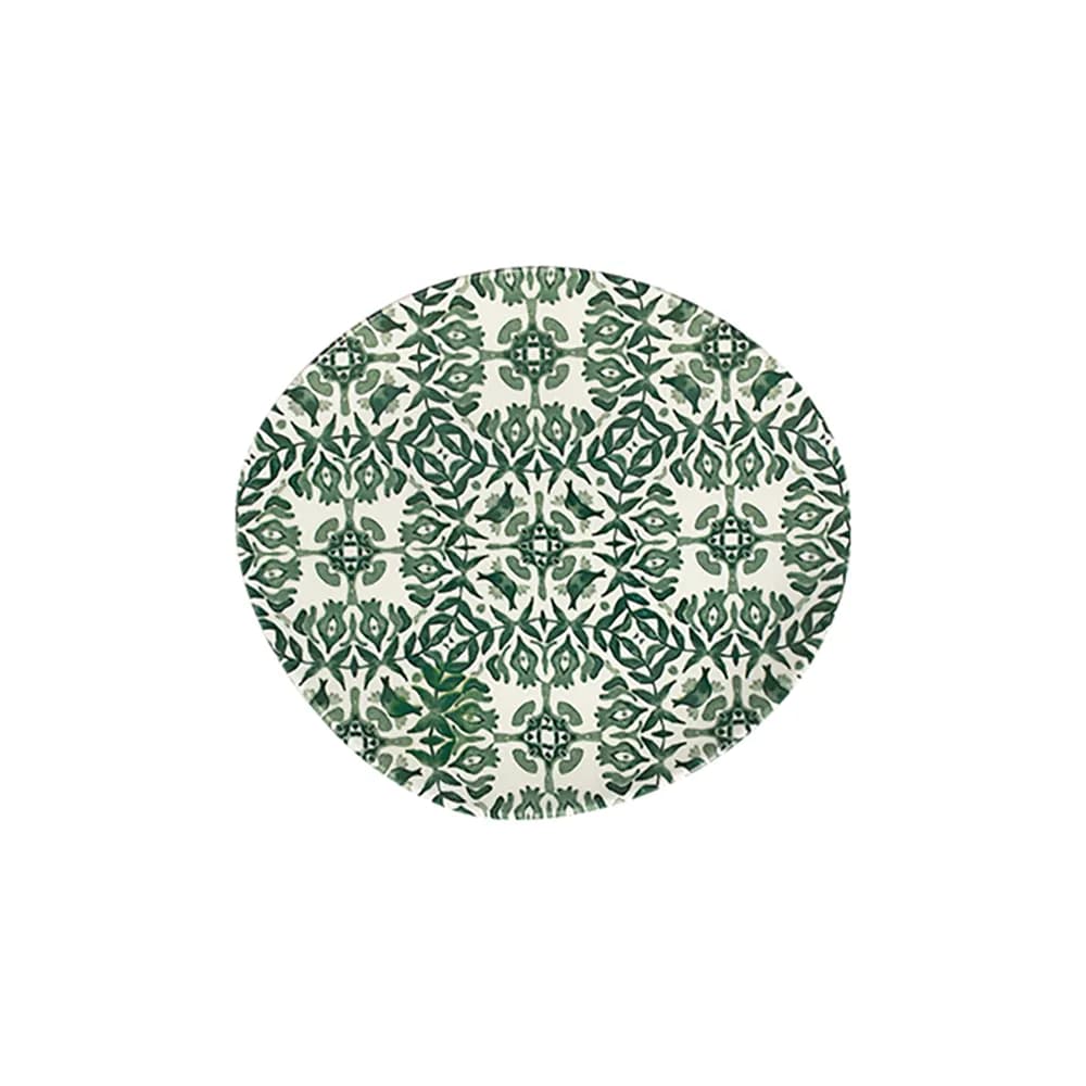 ID Fine Seville Green Pebble Flat Plate 21 cm