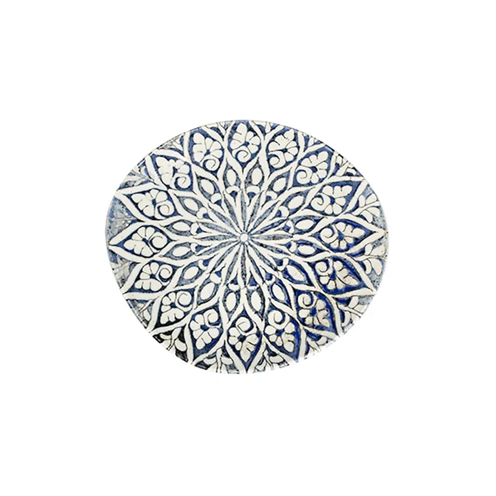 ID Fine Granada Blue Pebble Flat Plate 21 cm