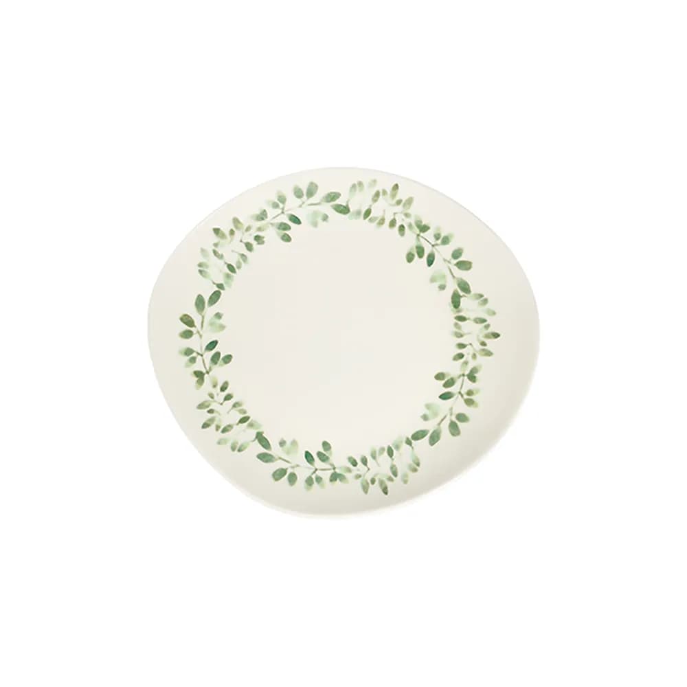 ID Fine Garden Green Pebble Flat Plate 21 cm