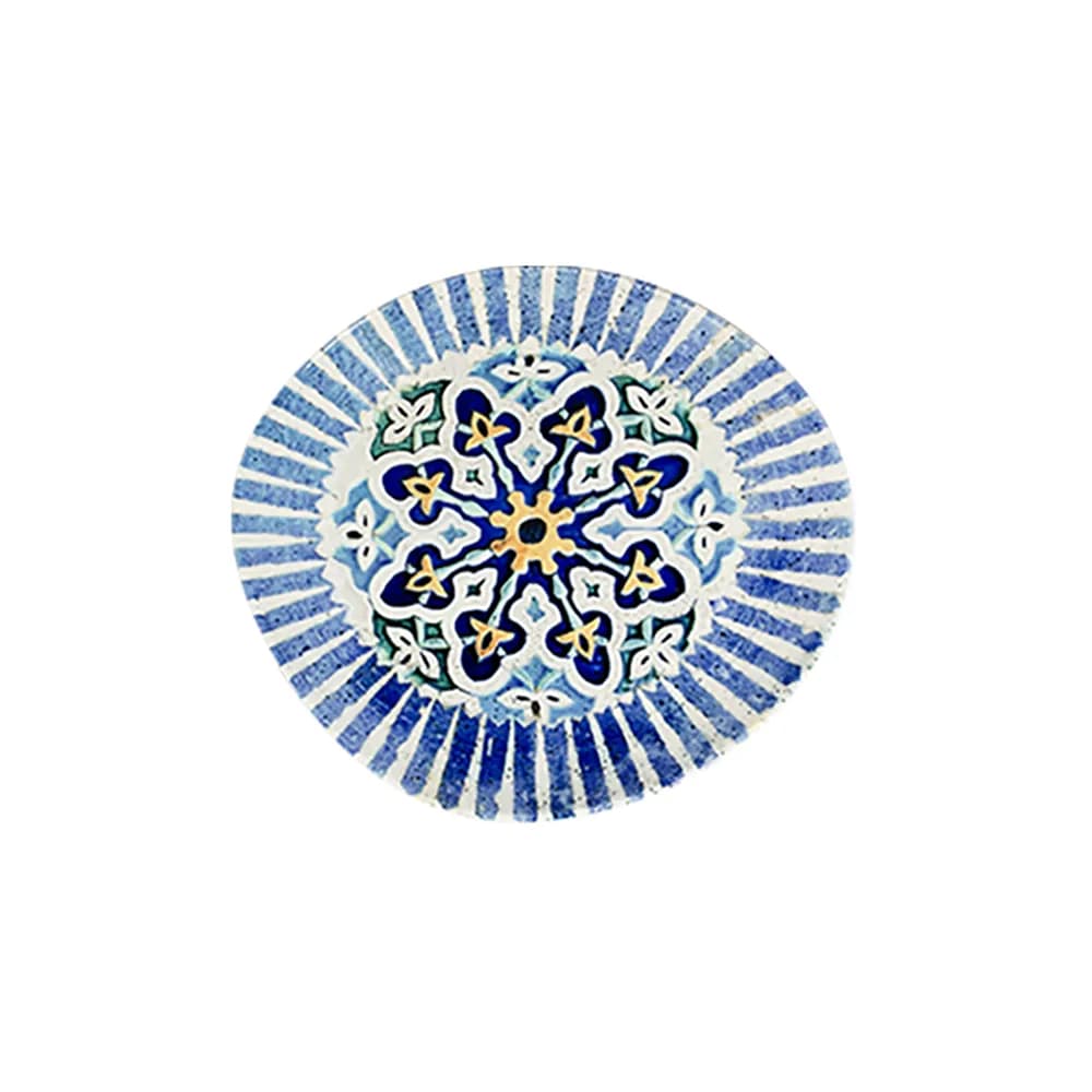 ID Fine Cordoba Blue Pebble Flat Plate 21 cm