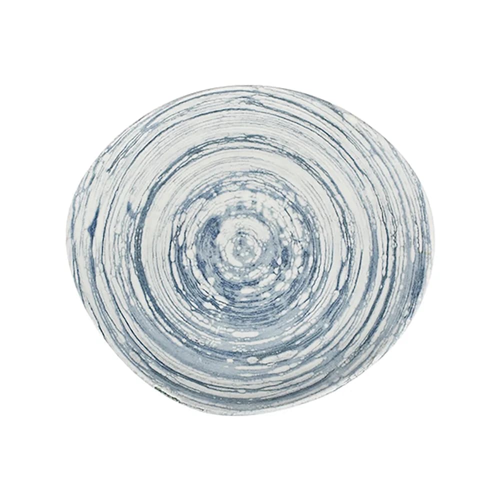 ID Fine Swirl Blue Pebble Flat Plate 27 cm