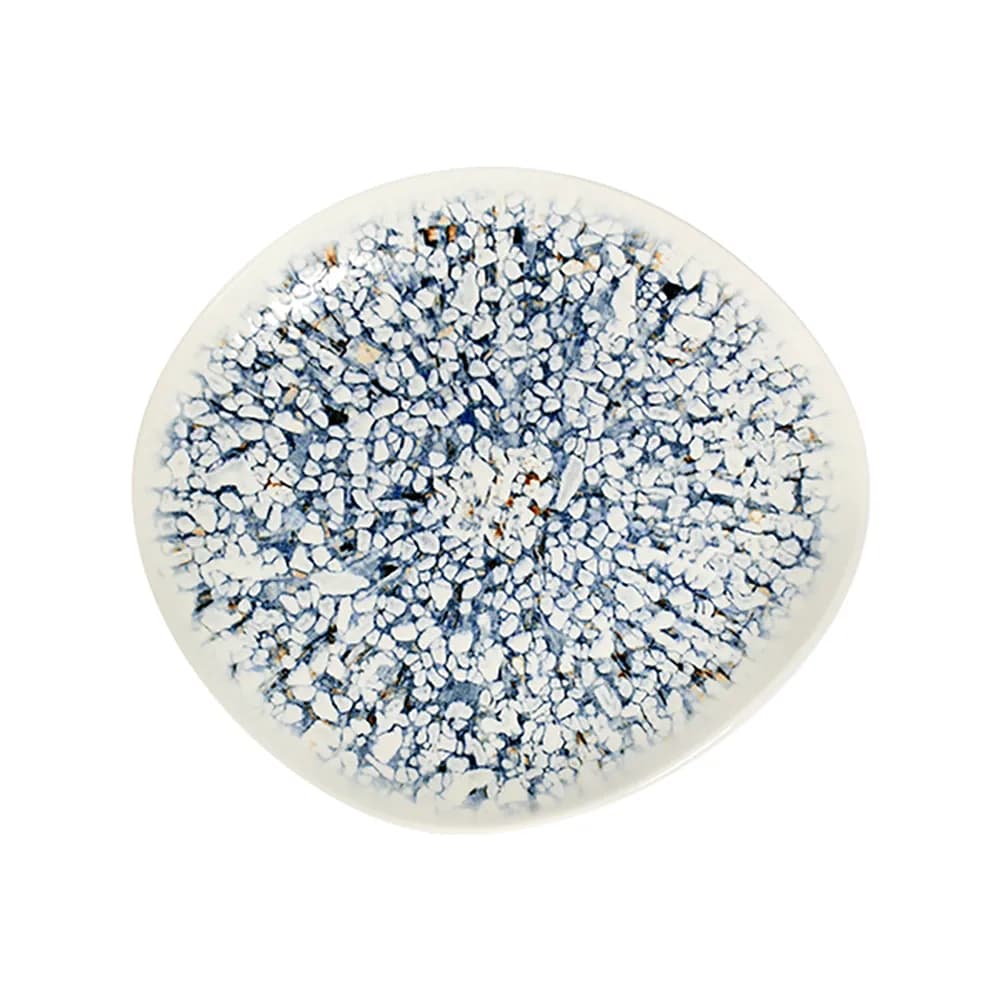 ID Fine Mosaic Blue Pebble Flat Plate 27 cm