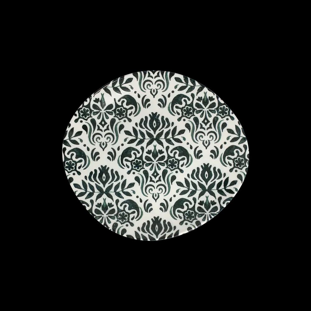 ID Fine Toledo Green Pebble Flat Plate 27 cm