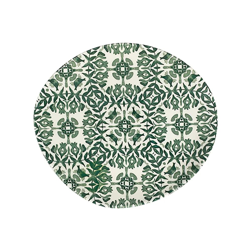 ID Fine Seville Green Pebble Flat Plate 27 cm