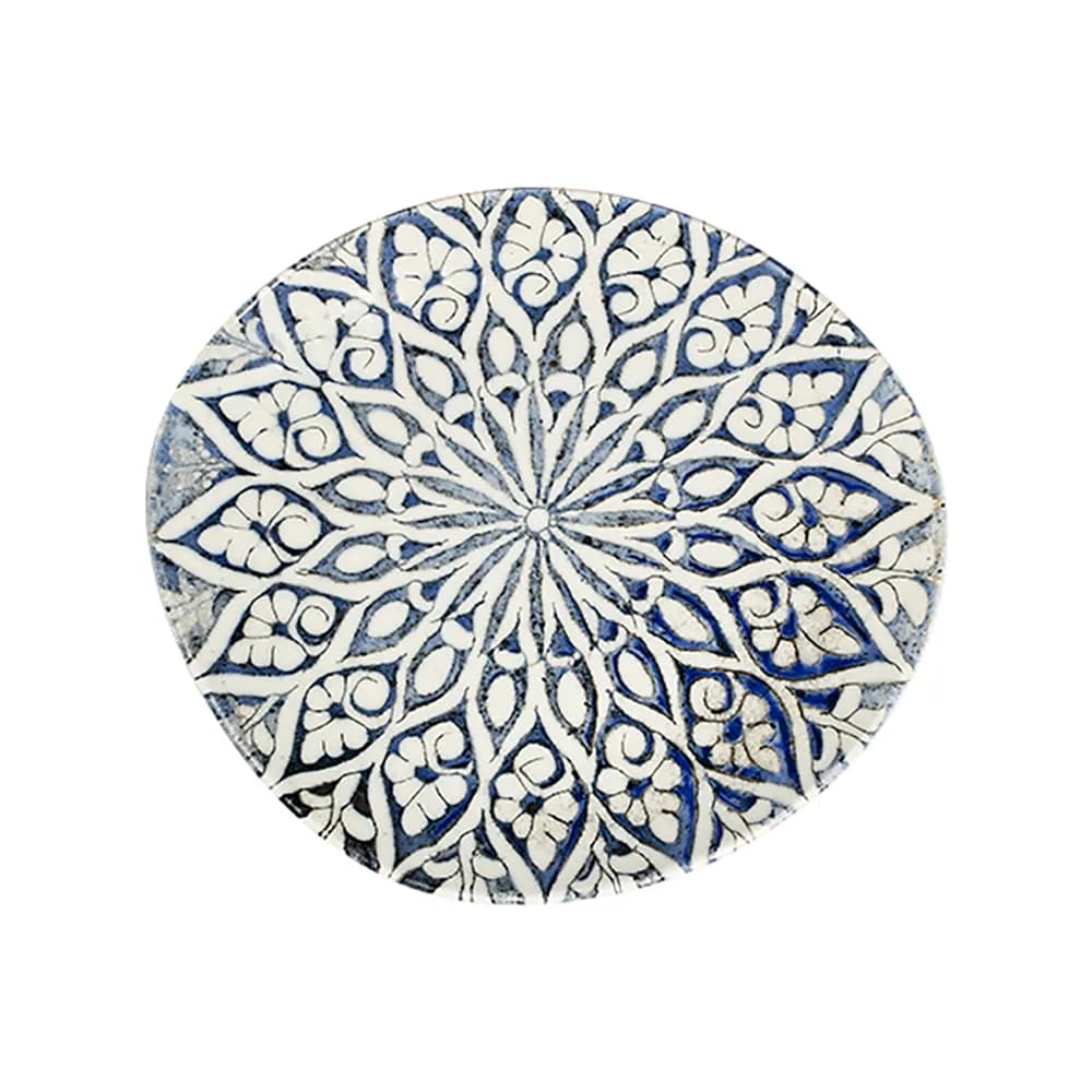ID Fine Granada Blue Pebble Flat Plate 27 cm