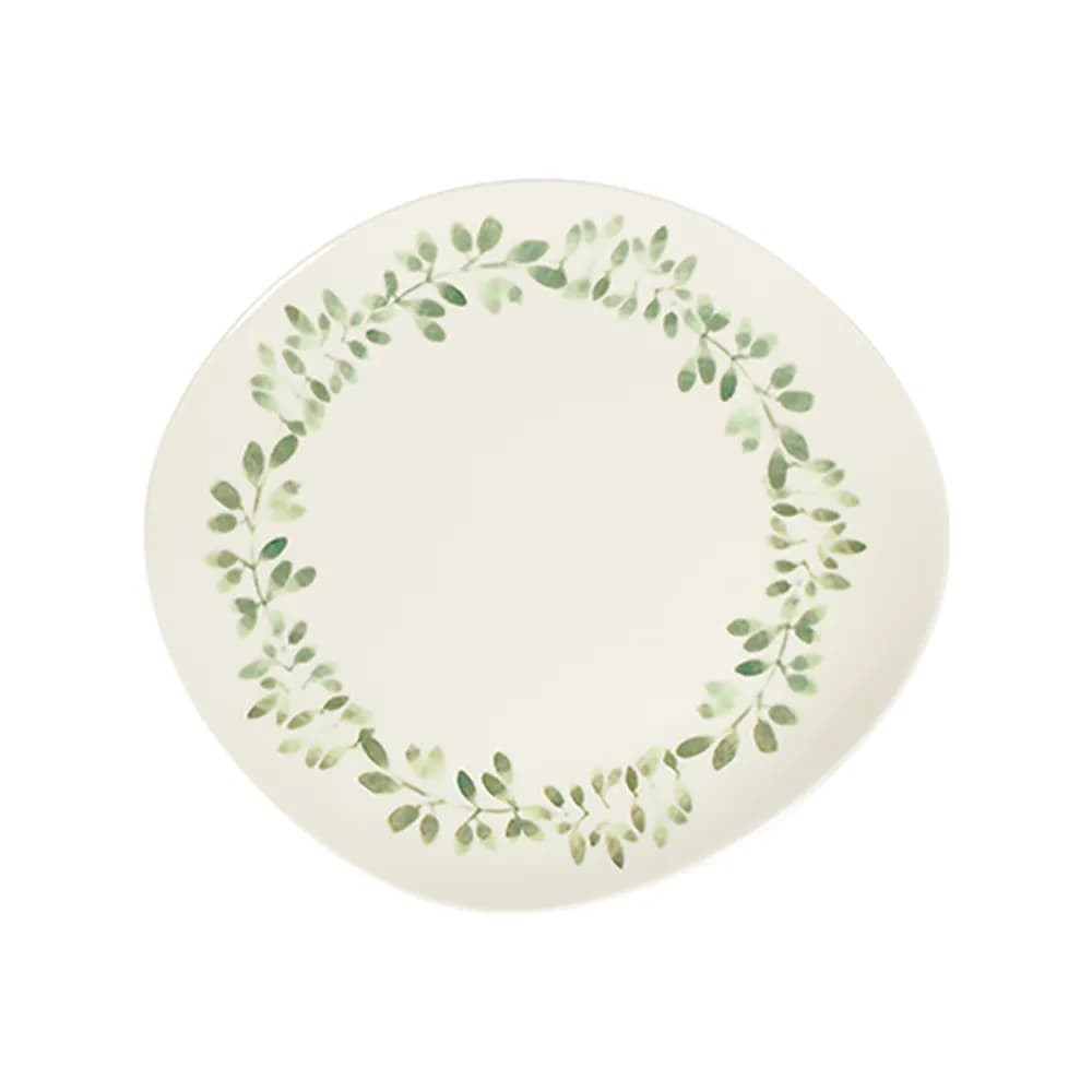 ID Fine Garden Green Pebble Flat Plate 27 cm