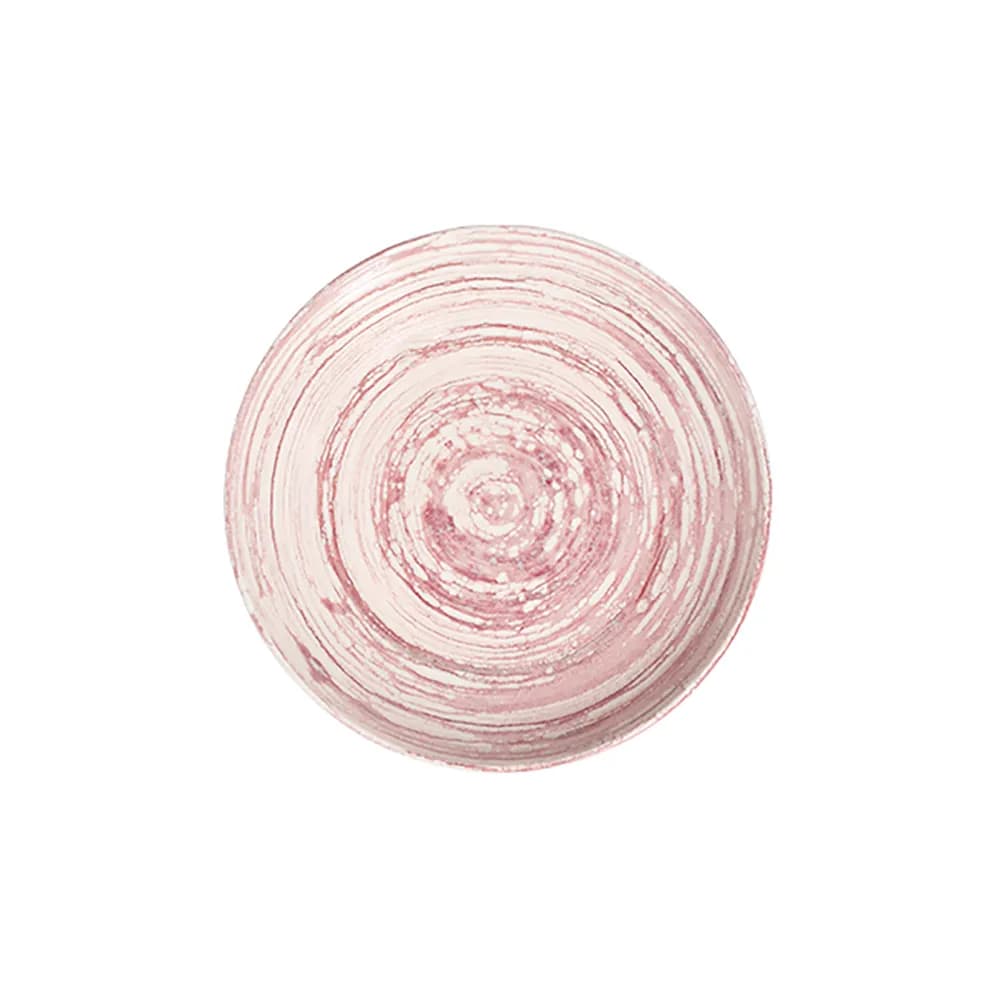 ID Fine Swirl Pink Tuval Deep Plate 20 cm 550 cc