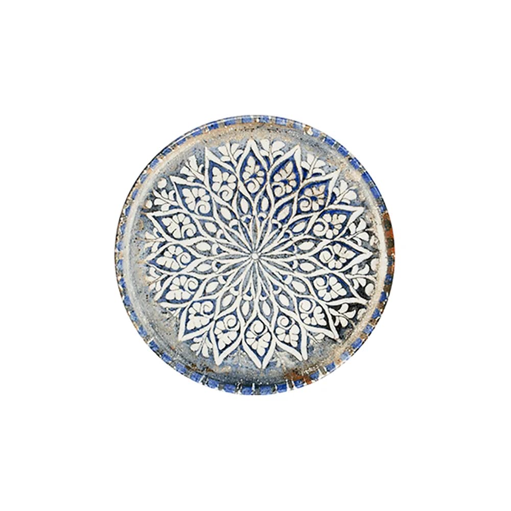 ID Fine Granada Blue Tuval Flat Plate 20 cm