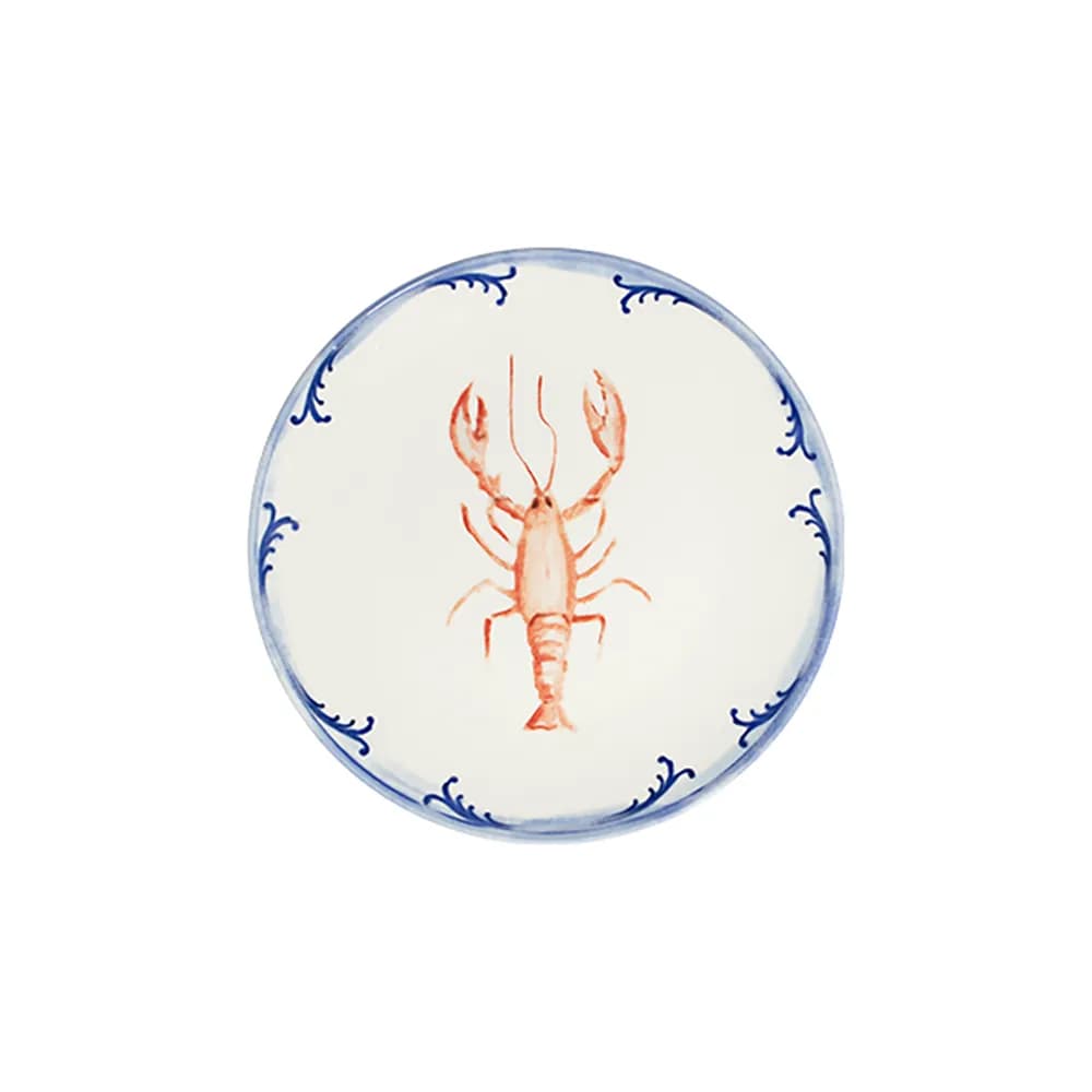 ID Fine Lobster Blue Tuval Flat Plate 20 cm
