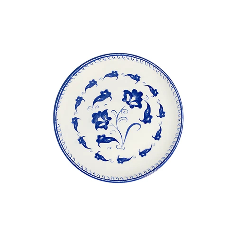 ID Fine Eden Blue Tuval Flat Plate 20 cm