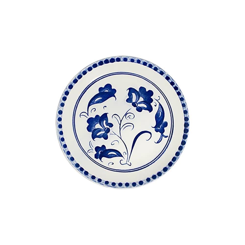 ID Fine Petal Blue Tuval Flat Plate 20 cm