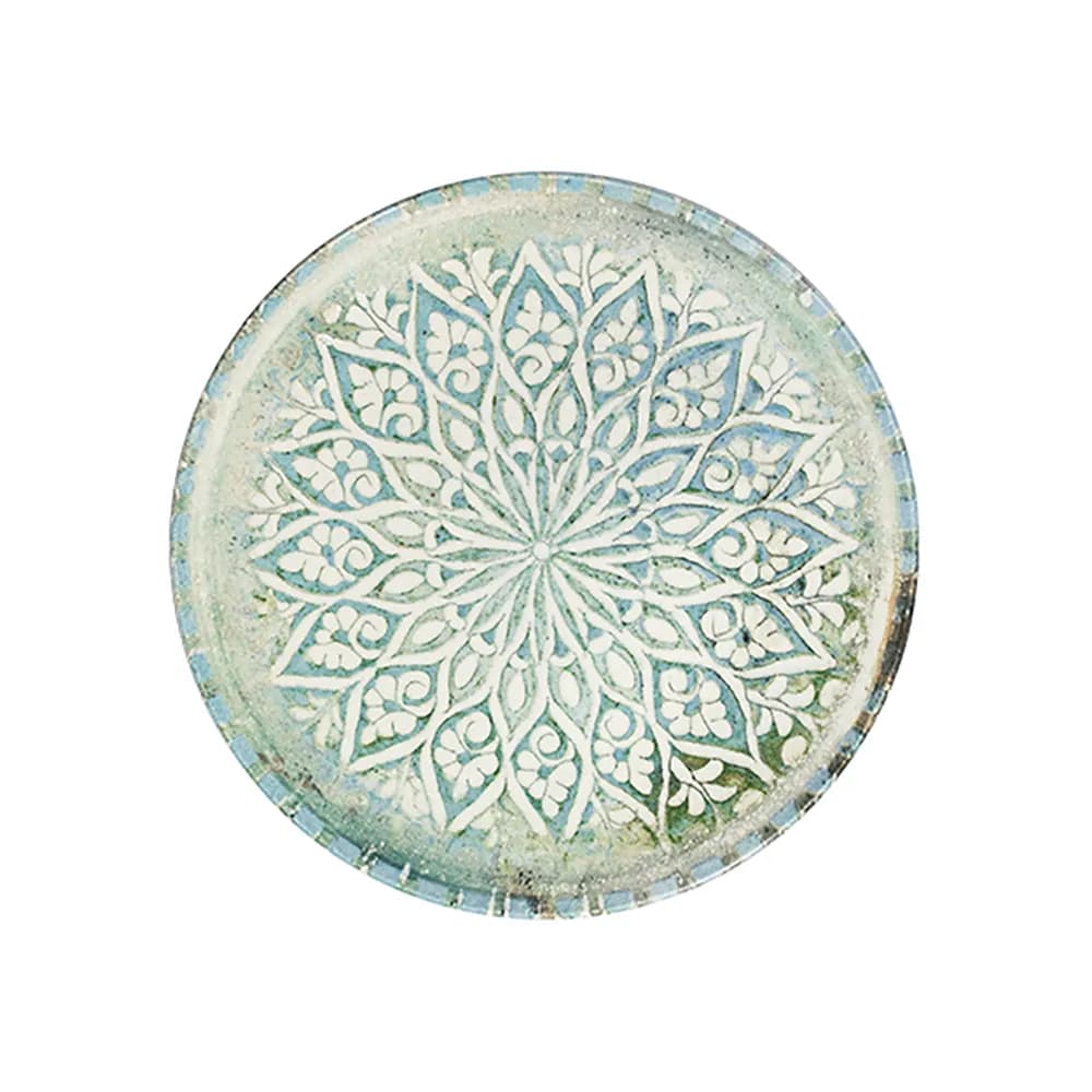 ID Fine Granada Turquoise Tuval Flat Plate 25 cm