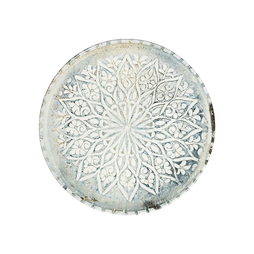 ID Fine Granada Grey Tuval Flat Plate 25 cm