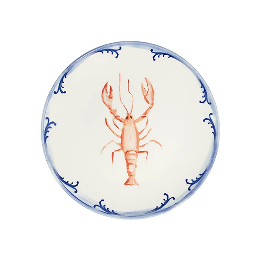 ID Fine Lobster Blue Tuval Flat Plate 25 cm