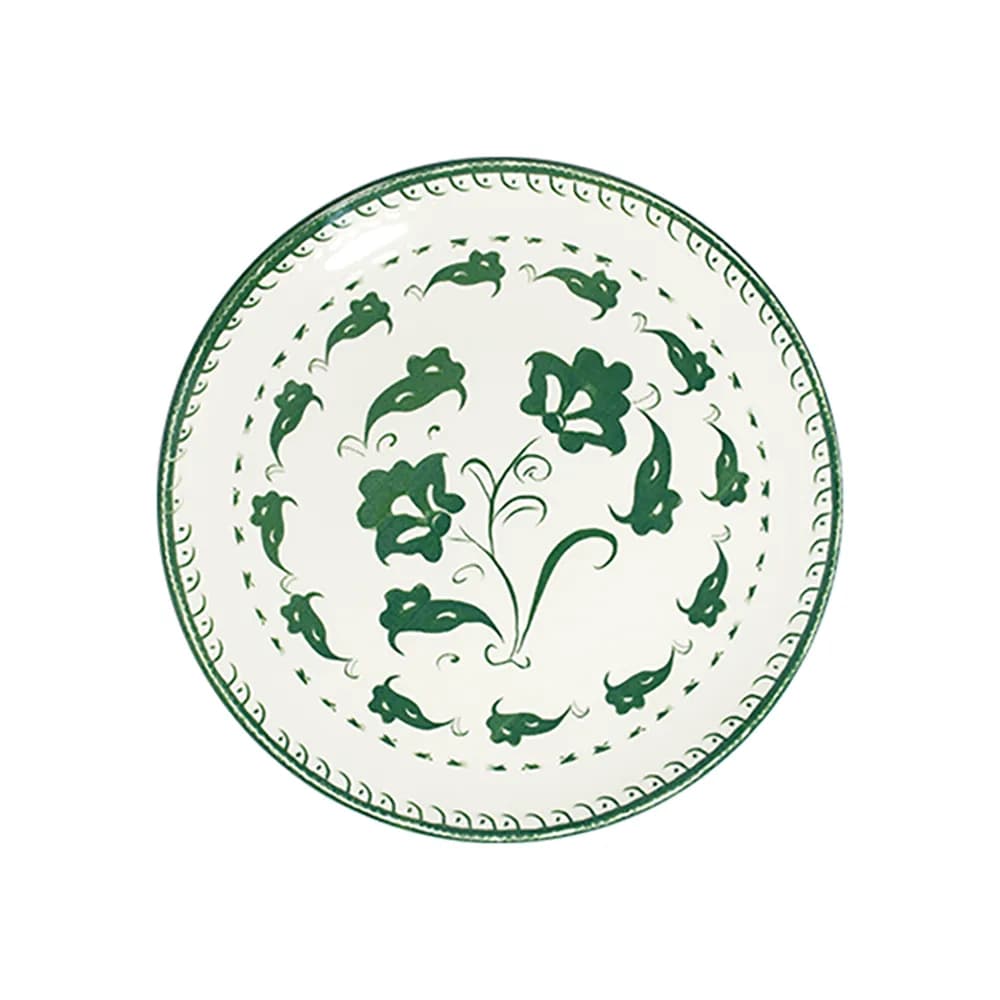 ID Fine Eden Green Tuval Flat Plate 25 cm