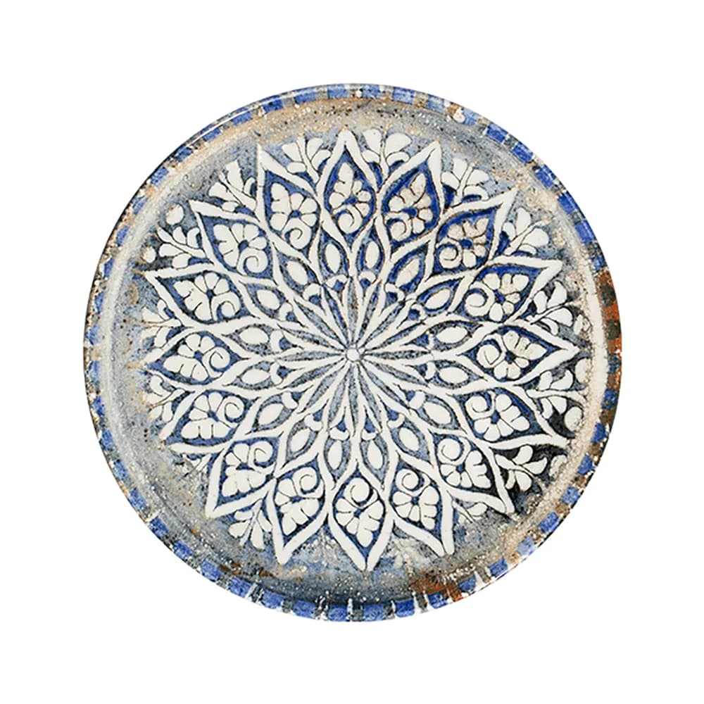 ID Fine Granada Blue Tuval Flat Plate 28 cm