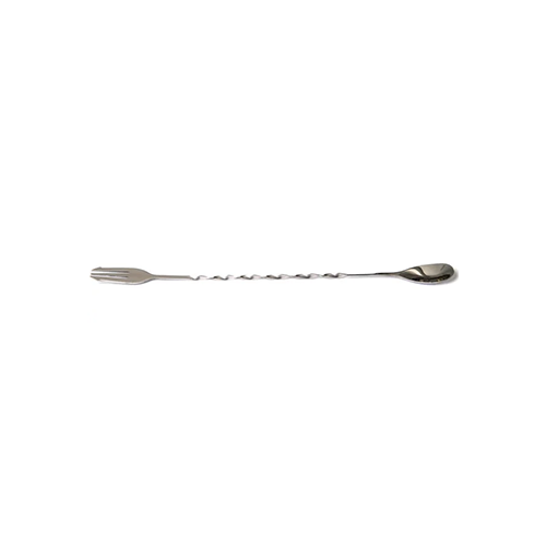 Biradli Twisted Bar Spoon with Garnish Fork (33cm)