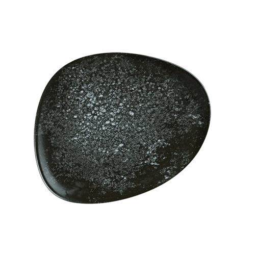 Bonna Cosmos Black Vago Flat Plate 19 cm 19 cm porcelain tableware