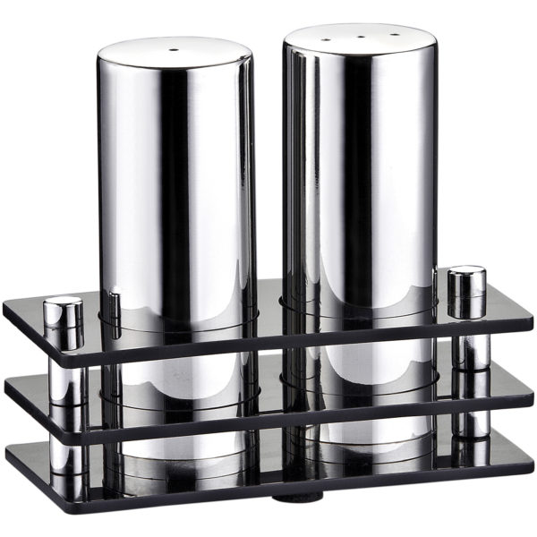 Groovy Double Rectangular Salt Shaker Set Glossy & Matte GRV-07