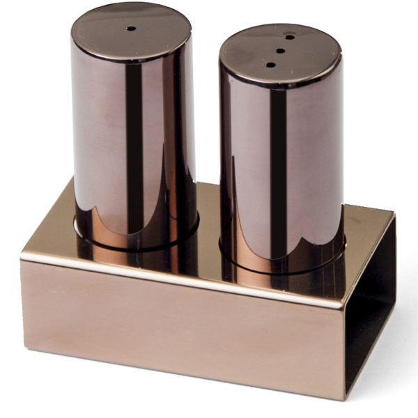 Groovy Double Round Thick Salt Shaker Set Copper GRV-104-COPPER