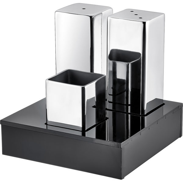 Groovy Triple Closed Salt Shaker Set Glossy & Matte GRV – 45