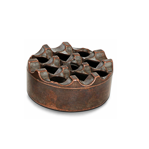 Kapp Round Cast Bronze Ashtray