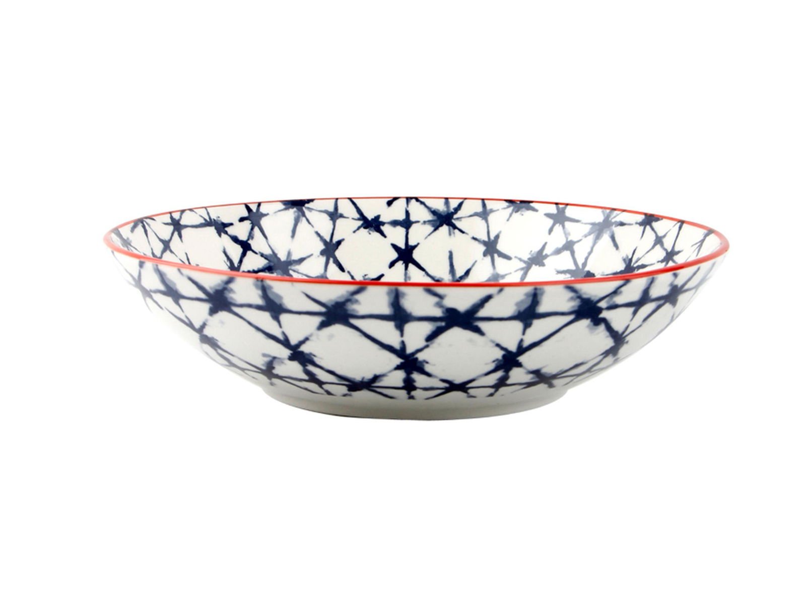 Porland Mix&Match Cobalt Deep Plate 19cm 6 Pieces - Styled