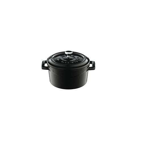 Lava Cast Iron Pot - Black 10 cm - 0.35 Lt