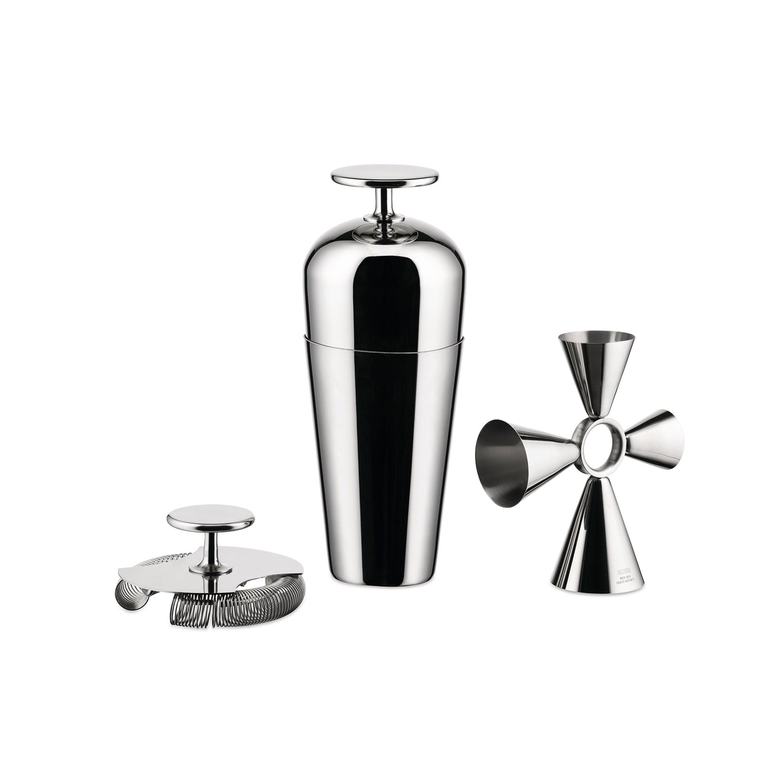 Alessi 3-Piece Parisian Shaker Set - Styled