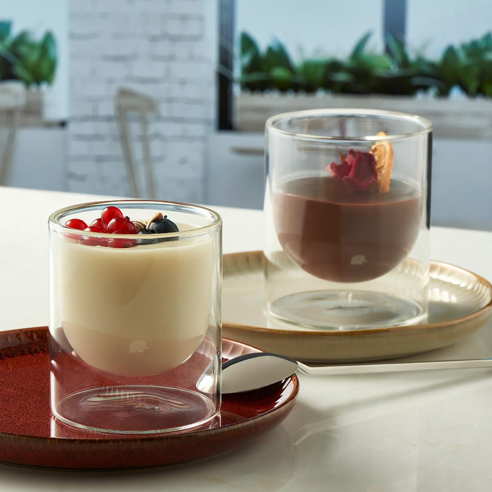 Jumbo Glory Double Wall 2-Piece Glass 350 ml - Styled