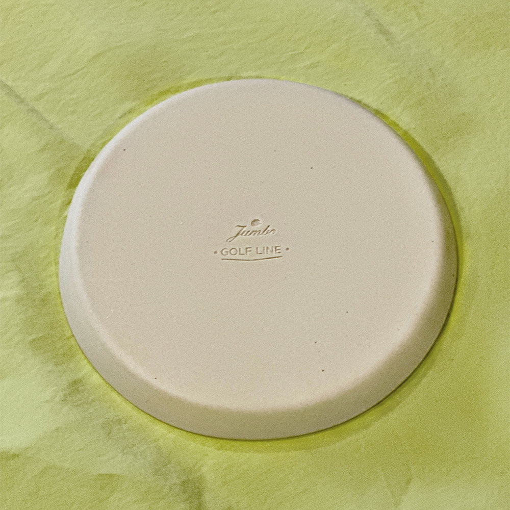 Jumbo Golf Line Cream Serving Plate S - Styled