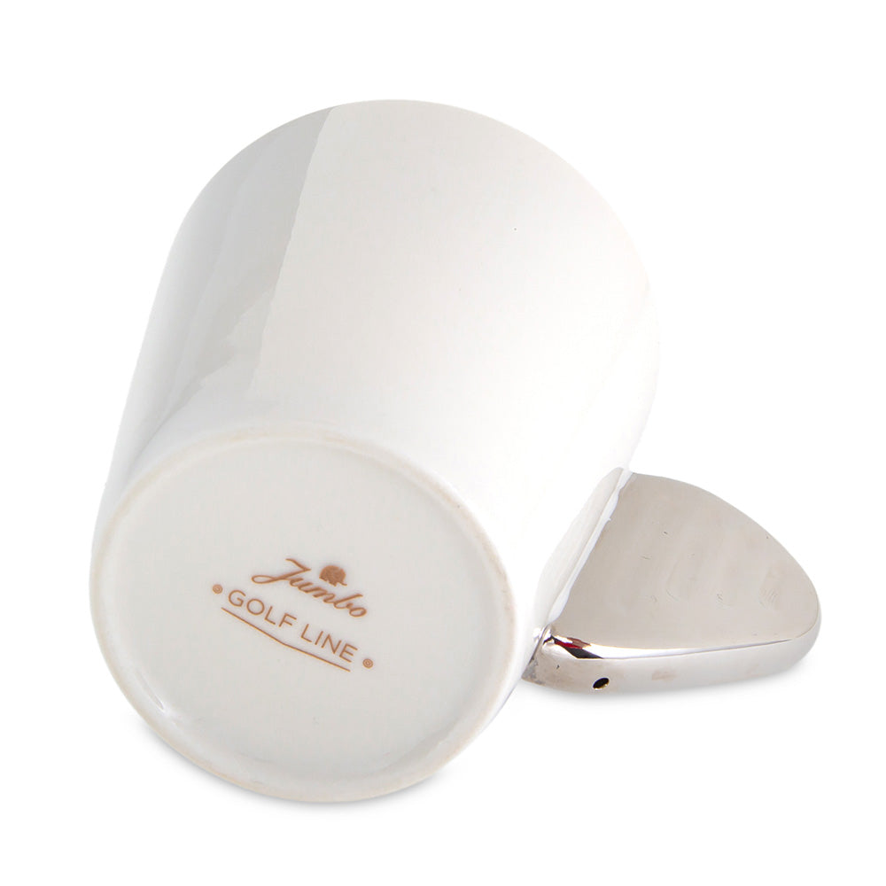 Jumbo Golf Line Club Glossy White Mug - Styled