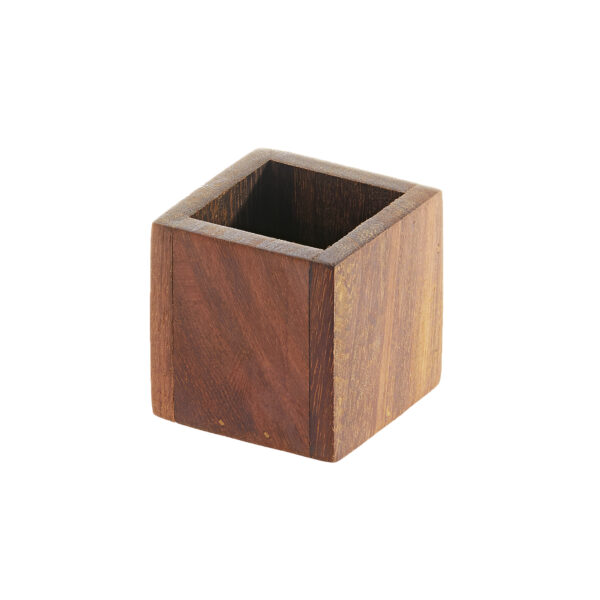 Groovy Iroko Square Stick Sugar Bowl