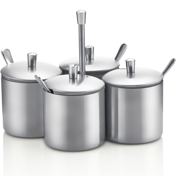 Groovy Quartet Cruet Set Glossy-Matt