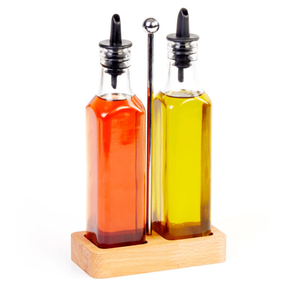 Groovy Double Oil Bottle Set Square