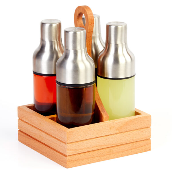 Groovy Quadruple Oil Bottle Set