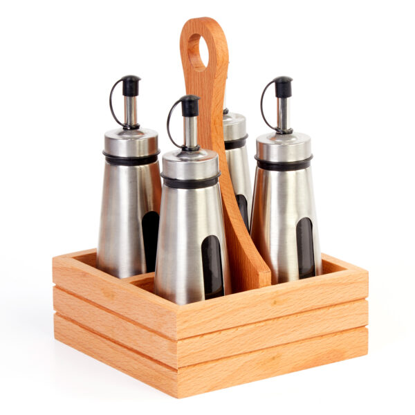 Groovy Quadruple Pyramid Oil Bottle