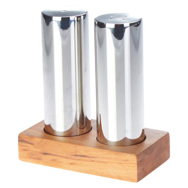 Groovy Everest Large Round Double Salt Shaker Set Glossy-Matte GRV-319-XL