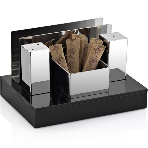 Groovy Quadruple Square Salt Shaker Set Glossy&Matte GRV-67