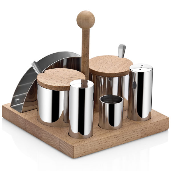 Groovy Six Piece Salt Shaker Spice Set Glossy & Matt GRV-71